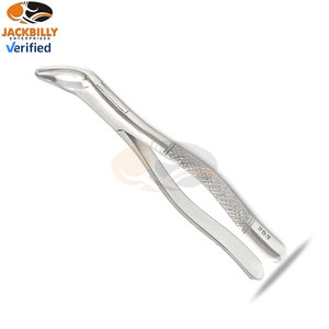 Pince d'extraction dentaire manuelle de haute qualité modèle américain dents prémolaires antérieures inférieures durables certifiées MOL en acier inoxydable - Product Image 5