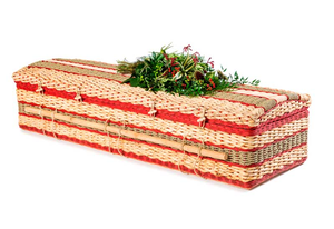 Herbiers tissés à la main écologiques et cercueil en osier avec doublure intérieure en coton pour l'enterrement vert et la crémation du Vietnam - Product Image 2