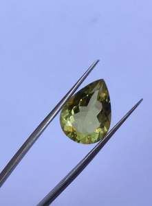 หินควอตซ์เลมอนคุณภาพสูงธรรมชาติ สีเหลือง 7.65 กะรัต พร้อมโลโก้สั่งทำ สำหรับทำเครื่องประดับ จี้ สร้อยข้อมือ ต่างหู - Product Image 4