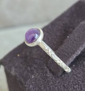 ทำมือ925แหวนเงินอเมทิสต์อัญมณีอินเทรนด์เครื่องประดับชาติพันธุ์แต่งงานของขวัญงานหมั้นสำหรับผู้หญิง - Product Image 6