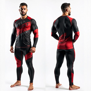 Fabricant de rashguards BJJ personnalisés, impression par sublimation de qualité supérieure, rashguards MMA durables, idéaux pour l'entraînement et la salle de sport - Product Image 2