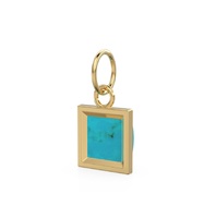 Colgante de Plata de Ley con Turquesa Azul Sleeping Beauty, Chapado en Oro Rosa, Joyería Clásica de Moda con Piedras Preciosas Naturales