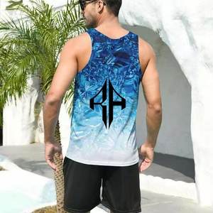 Camiseta sin mangas para hombre Sublimación Transpirable Premium Alta calidad con el mejor nuevo diseño 100% Material de algodón de RIVIAN ATLANTIC - Product Image 2