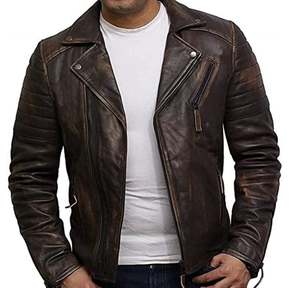 แจ็กเก็ตนักมายปรับแต่งได้สำหรับนักขี่มอเตอร์ไซค์ฤดูหนาวทำมือหนังวัว - Product Image 2