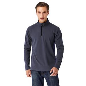 Design personnalisé sweat-shirt Color Block doux à manches longues 1/4 quart Zip sweat pour hommes demi-zip sweat - Product Image 4