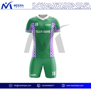 2025 Custom <b>Printed</b> Multi-Color V-Neck Lightweight Soccer Jersey for Men High Quality 100% Polyester Football Uniform - Product Image 3