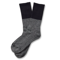 Conception libre personnalisé 2 tons Style Vintage chaussettes coton équipage chaussettes pour hommes femmes ODM Logo personnalisé mode robe sport quotidien porter