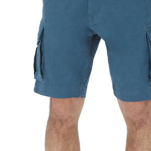 Pantalones cortos Cargo de cintura alta de algodón 100% para hombre, monos de verano transpirables, patrón sólido, teñido liso, Material de lona de moda informal - Product Image 6