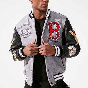 Chaqueta Varsity Formal Personalizada ODM con Logotipo Frontal, Transpirable, Ecológica, 100% Lana, Diseño Invernal - Product Image 4