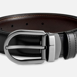 Cinturones Casuales para Hombre ARKE ENTERPRISES Premium, Cinturón de Cuero Vacuno Negro de Lujo Personalizado con Hebilla Cuadrada, Duradero y Ligero, Pakistán - Product Image 3