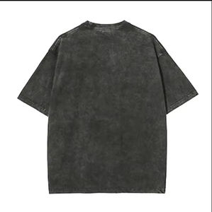 Wholesale Acid Washed T Shirts Unisex Vintage 210 Gsm 230 Gsm Cotton T Shirts Oversized Screen Print <b>Tshirt</b> Cotton loose fit - Product Image 2