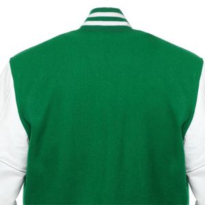 Men's <b>High</b> Street Style Varsity Jacket <b>High</b> Quality Wool <b>Leather</b> Stand Collar Durable Soft CollegeBaseballjacket for men - Product Image 6