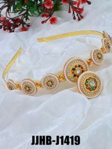 À la mode à la main bandeau de cheveux bijoux de mode pour les femmes mariée fête de mariage Festival concepteur ethnique traditionnel vendeur en gros - Product Image 3