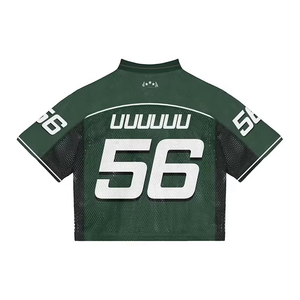 Best Sublimated <b>Short</b> Sleeves <b>Mesh</b> Jersey Streetwear Oversized American <b>Mesh</b> American Football <b>Mesh</b> Jersey - Product Image 2