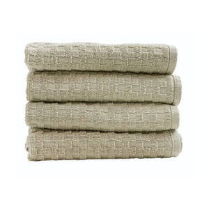 Beige Colour Quartz Coral Pure Cotton GOTS Certified Golf Pattern Quick Dry Fade Resistant Durable 50x70cm Kitchen Towels - Product Image 1