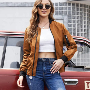 Chaqueta Bomber de Invierno Profesional Personalizable para Mujer, Suministro Directo de Fábrica OEM, Tela Satinada, Forro de Nailon, Chaquetas Sólidas de Otoño - Product Image 2