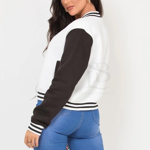 La mejor variedad de chaqueta universitaria corta para mujer con estilo, ropa informal de manga larga de longitud corta, tendencia de Color personalizado, cálida y transpirable - Product Image 3