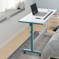 Table d'appoint mobile OEM pour ordinateur portable, réglable en hauteur et inclinable, avec roulettes, pour usage domestique et hospitalier