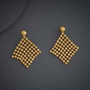 Boucles d'oreilles pendantes géométriques tendance en alliage de zinc pour soirée 185894 - Product Image 4