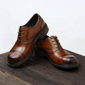 Chaussures de travail en cuir de vache avec doublure anti-odeur et talon antidérapant, chaussures décontractées pour hommes, chaussures de tous les jours - Product Image 2