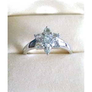 Shah Gems <b>925</b> Sterling <b>Silver</b> Aquamarine <b>Ring</b> for Women Natural Stone with Oval Cut Everyday Wear 14K Metal Purity - Product Image 2