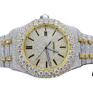 Nueva moda VVS Moissanite Diamond Acero inoxidable Mecánico Iced out Relojes de pulsera D Color Alta calidad Precio bajo - Product Image 3