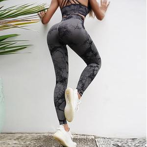 Custom Logo Fitness Clothing Sports Tight Yoga <b>Leggings</b> V Shaped Cut Waist Camo Printed Gym <b>Leggings</b> <b>With</b> <b>Pockets</b> Side - Product Image 4