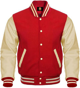 Meilleure vente personnalisée Bomber School Baseball Letterman Varsity Jacket Manches en cuir de vache Letterman Jacket Streetwear Jacket - Product Image 2