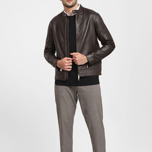 Veste en cuir pour hommes, style unique, écologique, livraison rapide, conception entièrement personnalisée, veste en cuir chaude pour l'hiver - Product Image 4