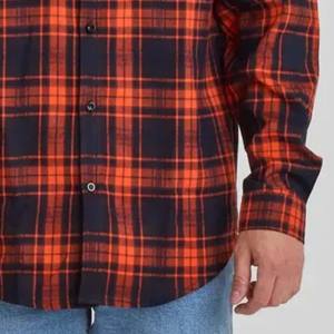 Premium Quality 100% Cotton Wholesale Custom Logo Long Sleeve Stripe Casual <b>Men</b> Heavyweight Winter Fleece <b>Flannel</b> <b>Shirts</b> <b>for</b> Boy - Product Image 2