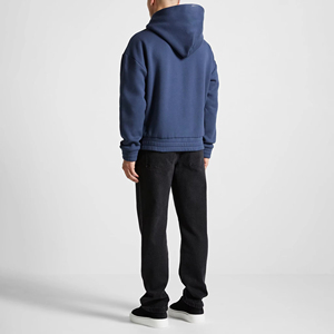 Alta calidad 500 Gsm Fleece Streetwear chándal de gran tamaño de pierna recta Joggers hombres chándal conjunto de chándales de lana - Product Image 4