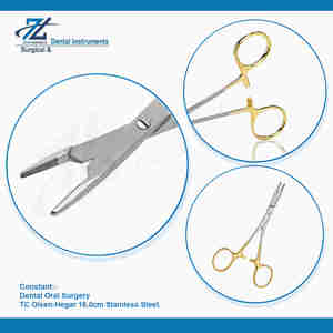 Olsen-Hegar 16.0cm porte-aiguille de chirurgie buccale pince en acier inoxydable TC 16cm ciseaux fabriqués au Pakistan - Product Image 4