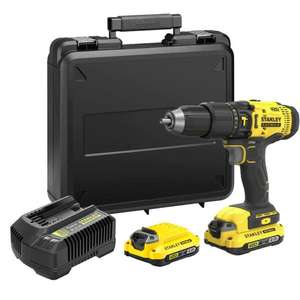 Pour Stanley 18V 2.0 Ah : Ensemble de visseuses à chocs et perceuses avec 2 batteries, chargeur et mallette - Product Image 1