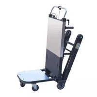 Chariot électrique pour monter les escaliers avec système de freinage intelligent pour déplacer des équipements lourds sur les escaliers avec moins d'effort