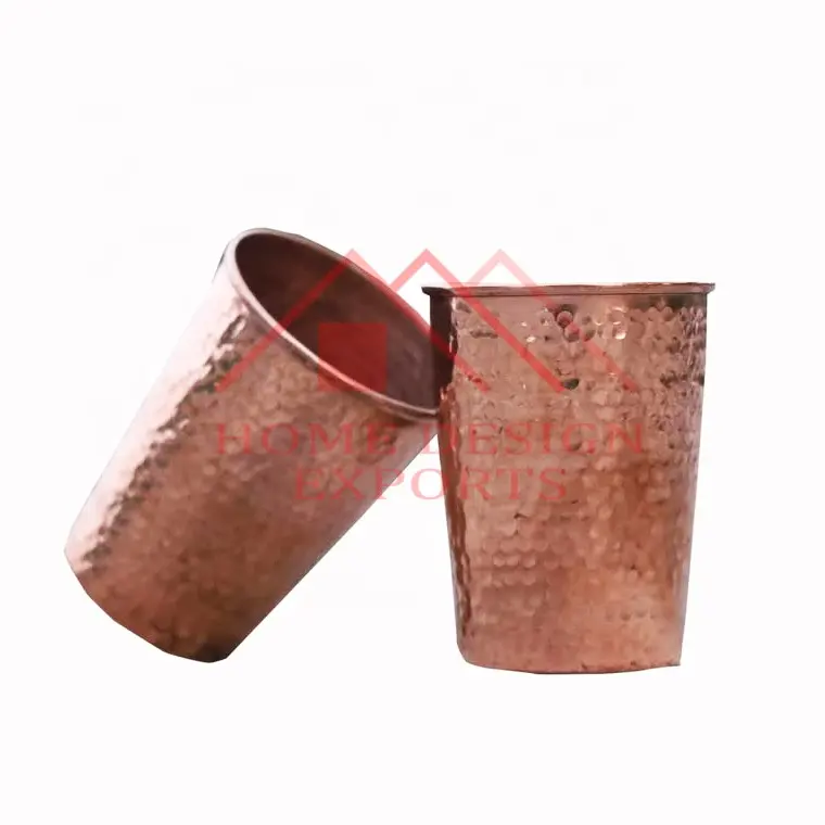 Handmade Copper Tumbler Cup Glass 250 ML Copper Drink Glasses Mug for Table Decorations 100 % Pure Copper Mule Moscow Beer Mug