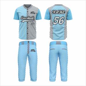 Maillot de baseball en polyester imprimé uni sur le devant, ensembles d'uniformes de baseball de couleur personnalisée, logo personnalisé pour hommes, séchage rapide, antibactérien - Product Image 2