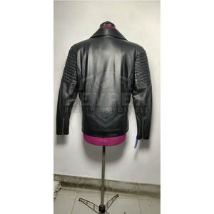 แจ็กเก็ตหนังนุ่มสำหรับผู้ชายมาใหม่พร้อมคอตั้งเสื้อแจ็คเก็ตฤดูหนาวแขนยาวสไตล์ล่าสุด - Product Image 2