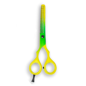 Ciseaux à effiler les cheveux multicolores Ciseaux à effiler en métal et acier Ciseaux à effiler pour salons de beauté - Product Image 6