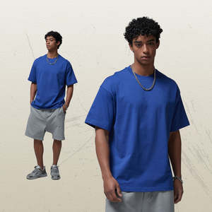 Camiseta de Trabajo para Hombre al por Mayor, 100% Algodón, Cuello Redondo, Casual, Holgada, Manga Corta, Transpirable, Ecológica, Antiarrugas - Product Image 4