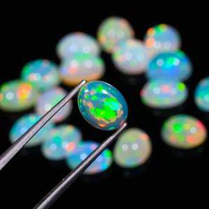 Opal Cabs Piedras preciosas de ópalo de fuego para la fabricación de joyas Mayorista Jaipur Cabujones de ópalo etíope natural Oval Grado superior 5x7mm 5000 - Product Image 5