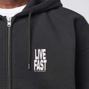 2023 Custom <b>Men's</b> Polar <b>Fleece</b> Hoodie <b>Quarter</b> <b>Zip</b> Stand Collar 100% Cotton Sweatshirt Pullover Embroidered Plain Hoodie 6XL" - Product Image 5