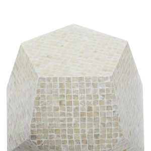 Mesa de Centro de Nácar Hecha a Mano con Color Personalizado, Estilo Boho de Lujo, Duradera, Ecológica y Elegante para Sala de Estar - Product Image 4