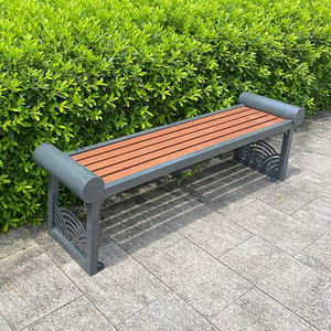 Banc en métal extérieur classique héritage banc urbain meubles banc de jardin pour 2-3 places - Product Image 1