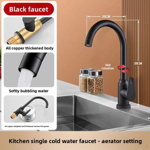 <span class=keywords><strong>Robinet</strong></span> multifonctionnel universel extractible chaud et froid 360 °   Rotation pour Rincer la Saleté Autour sans Angles Morts pour la Cuisine - Product Image 6