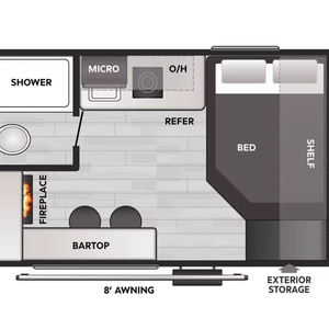 Nueva Remolque de Viaje Estándar Keystone Coleman 13R 2026 para Campamentos Familiares - Product Image 1