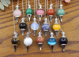 หินธรรมชาติคุณภาพสูงขัดรอบอเมทิสต์ลูกลูกตุ้มอัญมณีรอบหินลูกลูกตุ้ม - Product Image 2