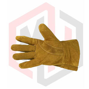 Guantes de seguridad para construcción y Jardín de soldadura Guantes de trabajo de cuero dividido de vaca - Product Image 5