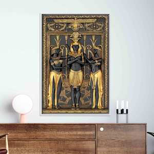 Impression sur toile Anubis de l'Égypte ancienne : décoration élégante et artistique, toile encadrée blanche - Product Image 1