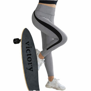 Leggings de sport taille haute pour femme, respirants, extensibles, en nylon et élasthanne, coupe ajustée, pour yoga et fitness - Product Image 1