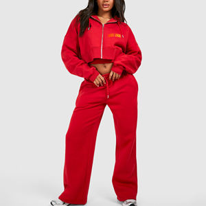 Nouveauté Survêtements décontractés pour femmes de haute qualité pour la conception de logo personnalisée OEM Fabriqués en coton Survêtements pour femmes - Product Image 1